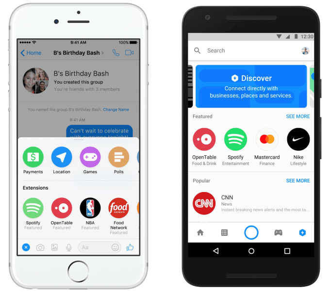 F8 Messenger bot appstore Discover