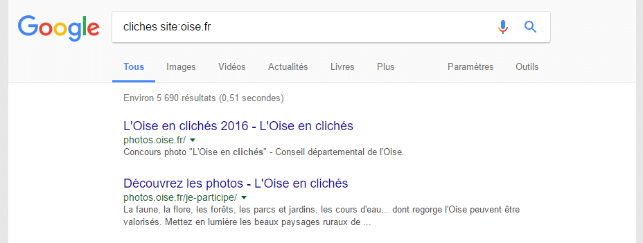 site recherche google