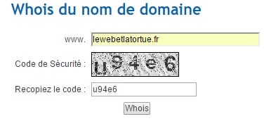 Effectuer un whois afin de savoir qui est le propriétaire d'un nom de domaine