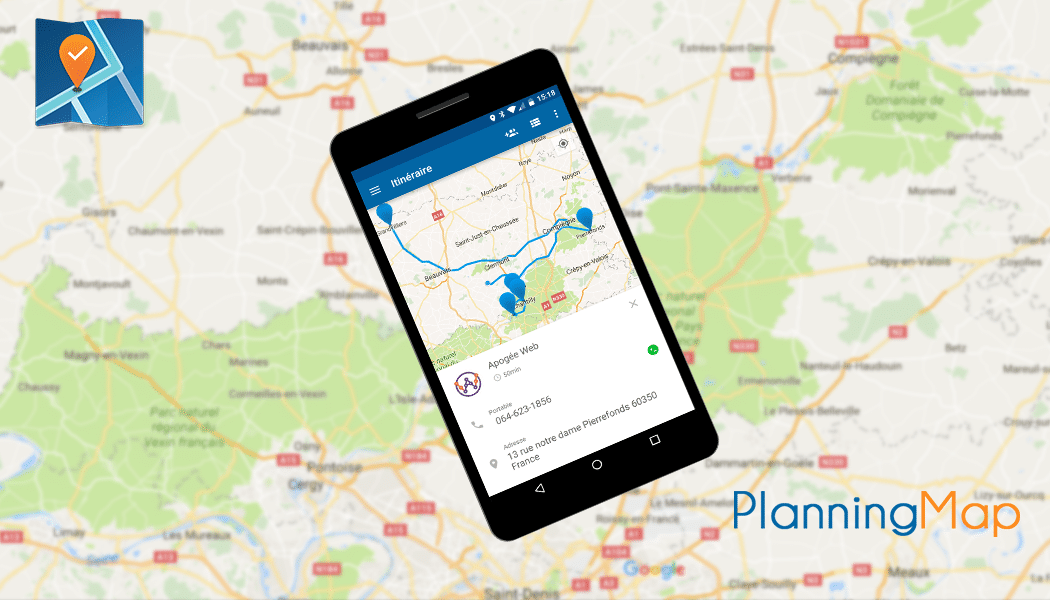 PlanningMap : Votre assistant personnel qui vous fera gagner du temps.